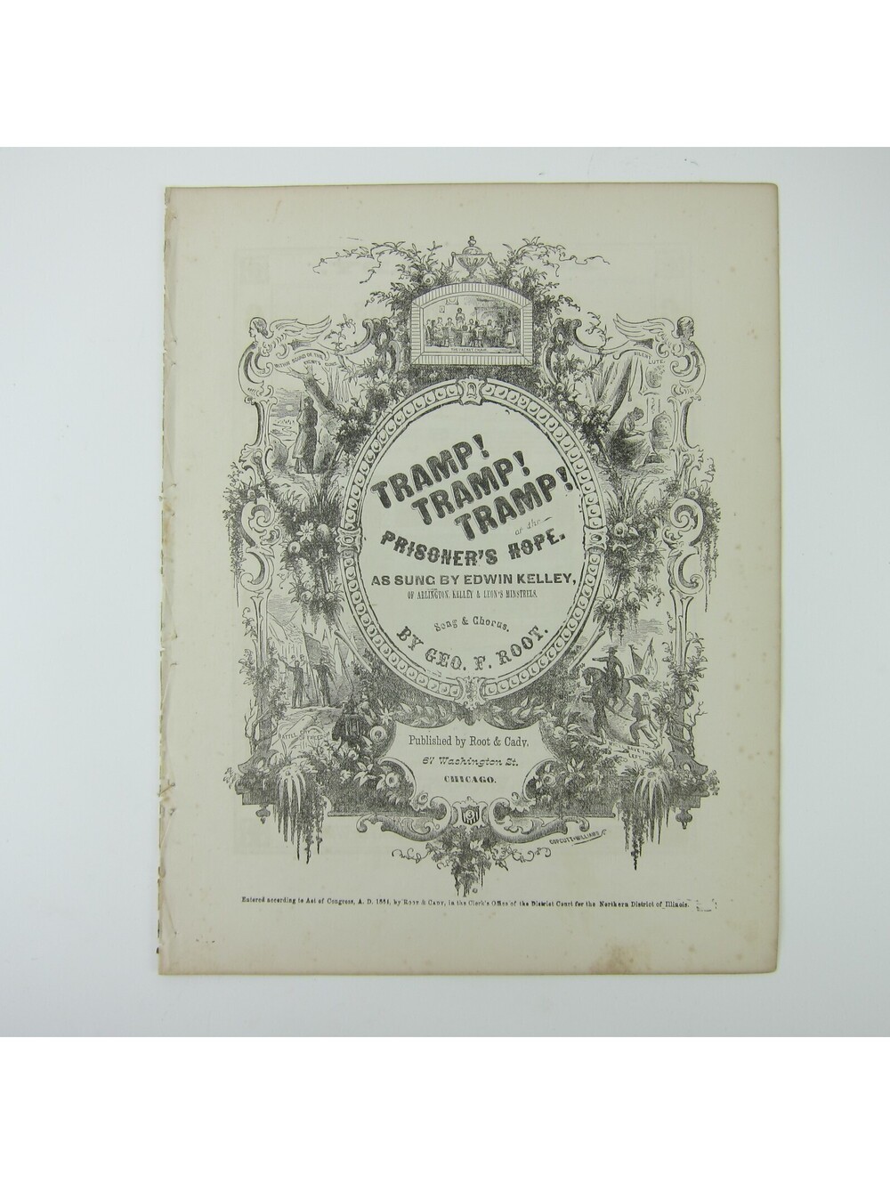 Sheet Music Civil War Tramp! Tramp! Tramp! The Prisoner’s Hope 1864 Antique